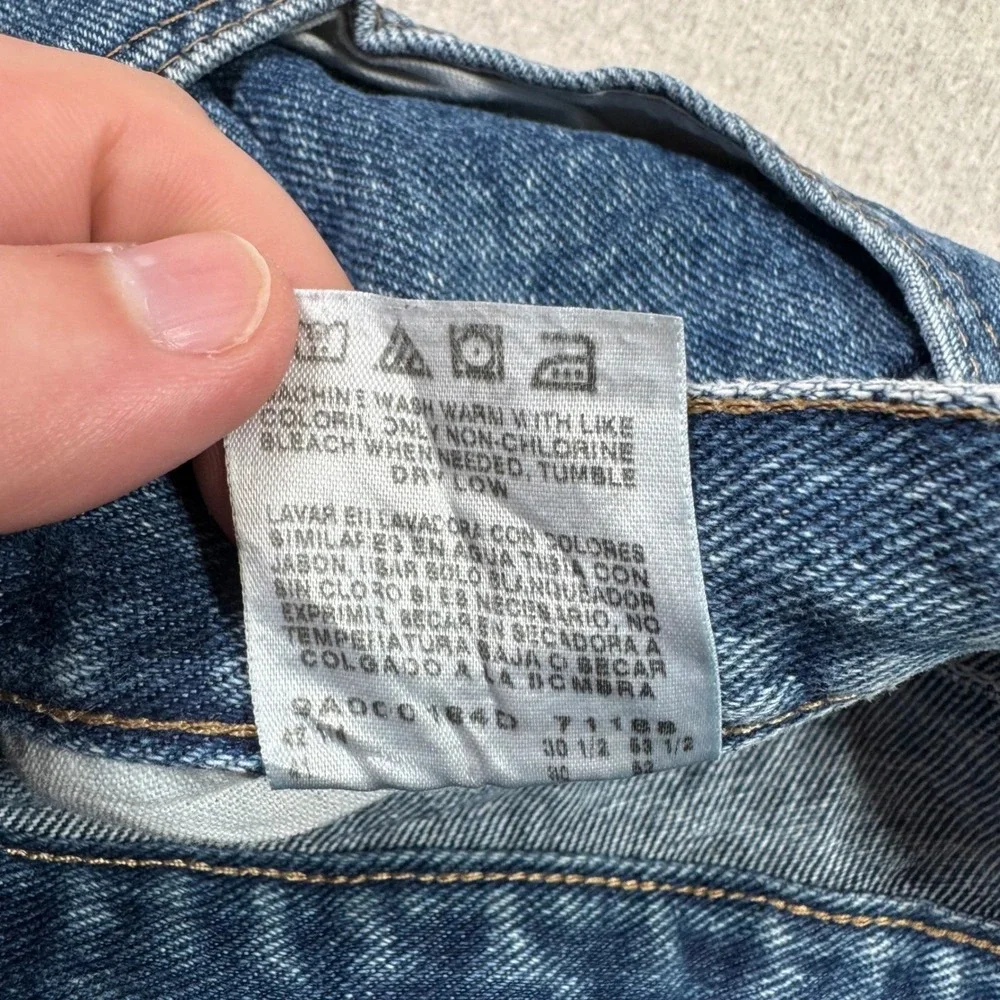Wrangler Jeans Mens 40x30 Blue Good Five Star Premium Denim Straight Leg 9760WDR